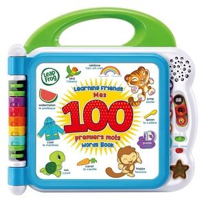 LeapFrog Learning Friends 100 Words Book, Green Gently Preloved